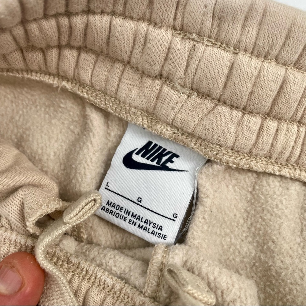 Nike Sweatpants Tan Beige Straight Leg Joggers Large - Picture 3 of 5